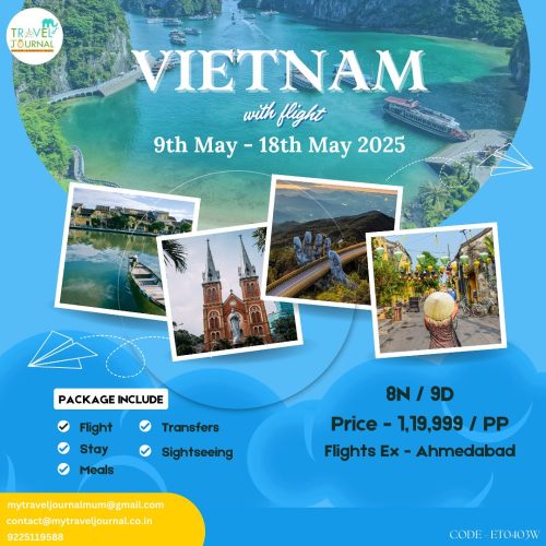Vietnam Tour Package from Ahmedabad – 9 Day Tour